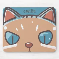 Kitty Cat Faced Mouse Pad