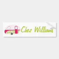 Retro Art Caravan Owner's Bumper Sticker