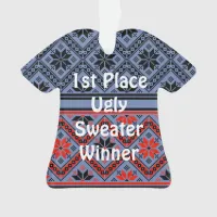 2nd Place Ugly Christmas Sweater Contest Ornament