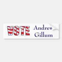 Vote for Democrat Andrew Gillum Bumper Sticker