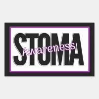 Stoma Awareness Rectangular Sticker