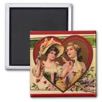 Victorian Valentines Couple Magnet