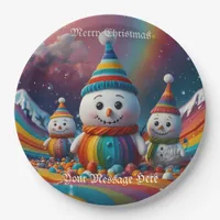 A Merry Festive Christmas Holiday  Paper Plates