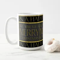 Black Gold Christmas Pattern#35b ID1009 Coffee Mug