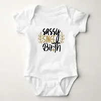 Cool Typography Baby Bodysuit