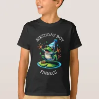 Funny Frog Themed Birthday Boy T-Shirt