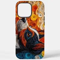 Colorful Brazilian Terrier Portrait iPhone 16 Pro Max Case