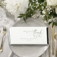 Simply Chic Wedding Thank You Pearl White ID1046 Hershey Bar Favors