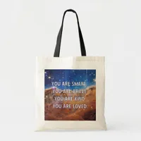 Inspirational Outerspace Motivational Tote Bag