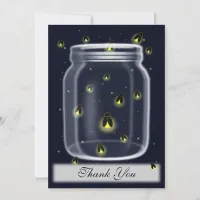 magical fireflies mason jar thank you cards