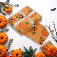 Halloween Charming Pumpkin Party Wrapping Paper