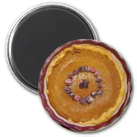 Pumpkin Pie with Cranberries  Magnet