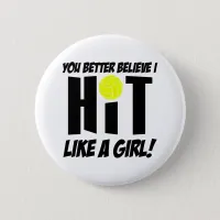 hit like a girl volleyball button