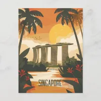 Travel to Singapore Postcard