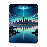 Out of this World - Magical Nighttime Skyline Magnet