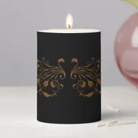 Elegant, Vintage, Victorian Steampunk Pillar Candle