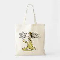 Peaceful Guardian with Dove Tote Bag