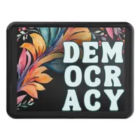 Hippie Retro Groovy Politics Political Democracy Hitch Cover