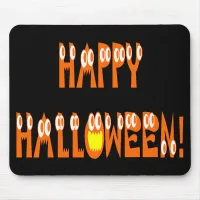 Halloween Squash Text Mouse Pad