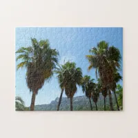 Guadalest Valley Palm Trees Jigsaw Puzzle