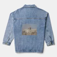 Sphinx and Pyramid in Egypt Denim Jacket