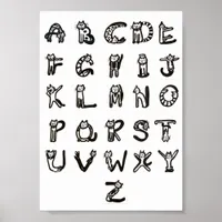 Poster - Feline Alphabet