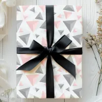 Chic Geometric Triangles Wrapping Paper