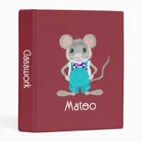 Cute and elegant little mouse US spin Mini Binder