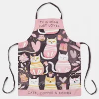 This Mom Just Loves Cats Coffee & Books Cat Mom