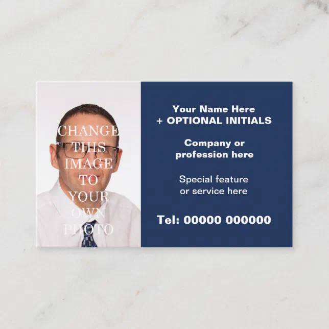 Businessperson Add Your Own Photo Business Card