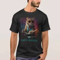 *~* Percussionist Cool Cat AP91 DRUMMER Teal T-Shirt