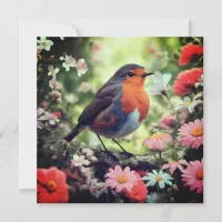 Robins Appear When Loved Ones Are Near | In Memory Holiday Card