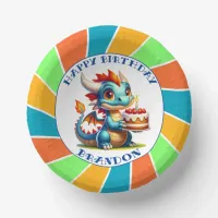 Dragon Themed Boy's Birthday Party Paper Bowls