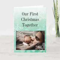 Our First Christmas, Daddy and Child Personalized Card