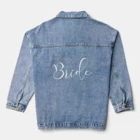 Any Color Cute Bachelorette Party Bride Denim Jacket