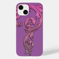 Elegant Goth Design in Purple iPhone 6 Case