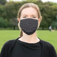 Stars And Unique Spaceship Pattern Adult Cloth Face Mask