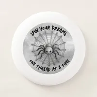 Cute Spider Inspirational Quote Monogram on grey | Wham-O Frisbee