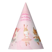 Tutu Cute Ballerina Ballet Animals Birthday Party Party Hat