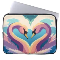 Swans In Love Laptop Sleeve