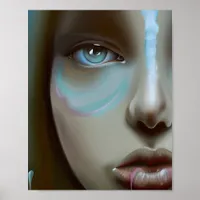 Women's Face | AI Generated Artwork Poster