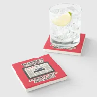 Fake News and Alternative Facts Limestone Coaster