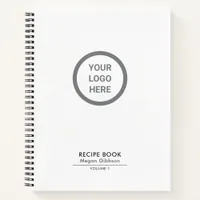 Classic White Custom Logo Corporate Giveaway Notebook