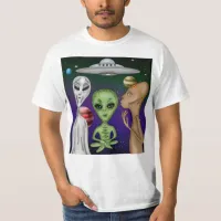 A Grey, Little Green, Anunnaki Alien Drawing T-Shirt