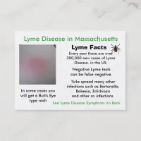 Lyme Disease in Massachusetts Information Cards