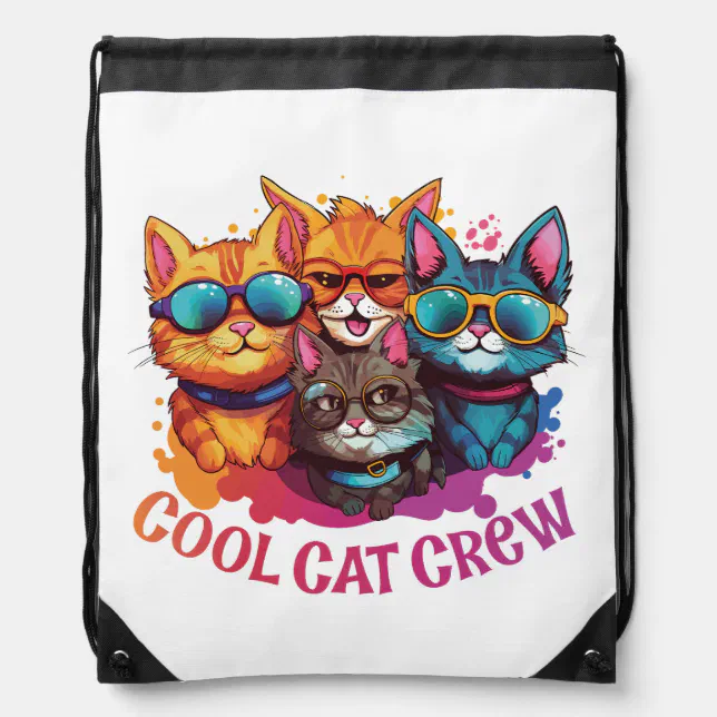 Cool Crew Cats Tote Bag