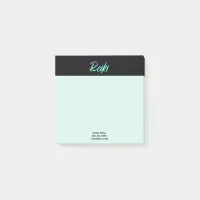 *~* Green Blue & Turquoise Reiki Iridescent Post-it Notes