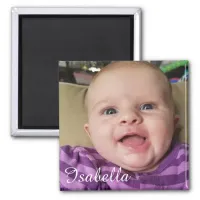 Customize your Cute Baby Photo Magnet