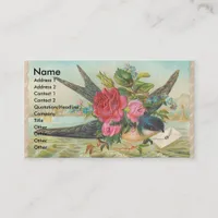 Vintage Barn Swallow Delivers An Envelope Business Card