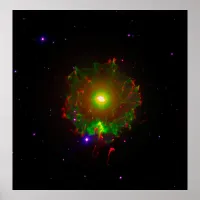 Cat's Eye Nebula or NGC 6543 Color Composite, ZGOA Poster